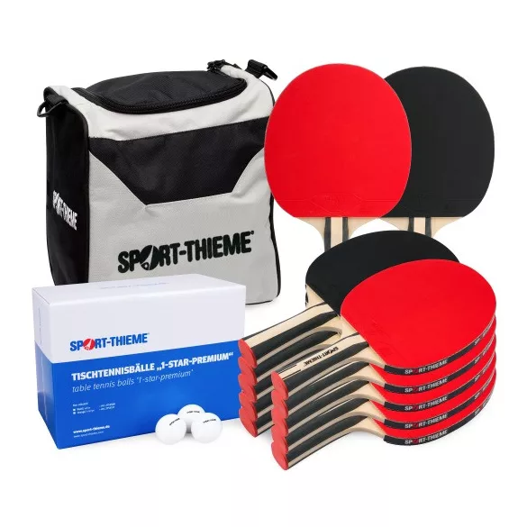 Asztalitenisz szett 12 db haladó pingpong ütővel Sport-Thieme, 144 labdával