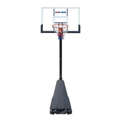 Streetball állvány ST mobil, gördíthető. Plexi 130x80cm palánkkal, 5 fokozatban