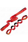 Elastiband® fitnesz erősítő gumipánt Maxi hosszú, piros színű, 10 kg