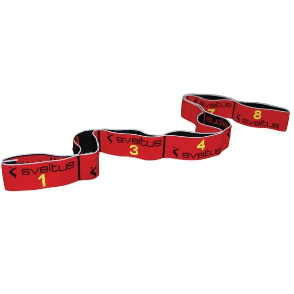 Elastiband® fitnesz erősítő gumipánt közepes ellenállás, 10 kg erősségű piros