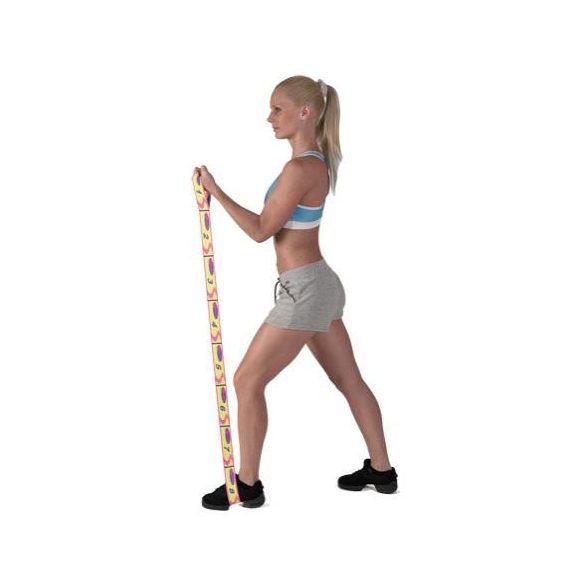 Elastiband® fitnesz erősítő gumipánt közepes ellenállás, 10 kg erősségű piros
