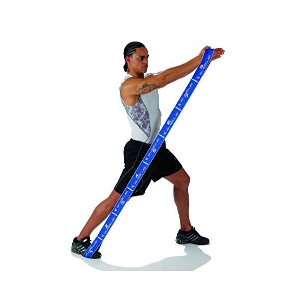 Elastiband® Fitness erősítő gumipánt , kék 20 kg erős ellenállás,