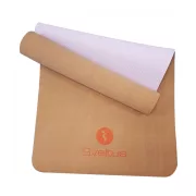 Parafa jóga (yoga) szőnyeg 180x61x0,4cm, parafa/lila felület Parafa jóga (yoga) szőnyeg 180x61x0,4cm, parafa/lila felület
