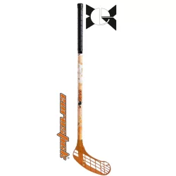 Floorball ütő grippes junior Splash narancs 80/91 cm nyéllel -