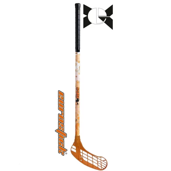 Floorball ütő grippes junior Splash narancs 80/91 cm nyéllel -