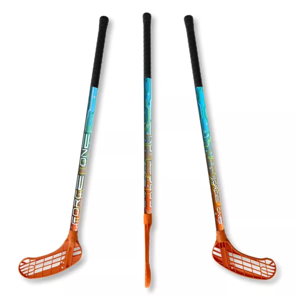 Floorball ütő Acito Force one 80/95 narancs, jobbra ívelő fej,