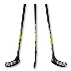 Floorball ütő grippes junior, sárga Acito Apache 80/91 jobbra ívelő