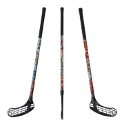   Floorball ütő grippes Acito STR 80/91 piros, jobbra ívelő fejjel