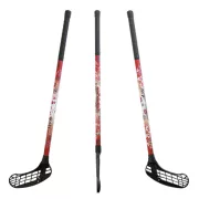 Floorball ütő grippes piros, Acito Vintage 95/106, jobbra ívelő fejjel Floorball ütő grippes piros, Acito Vintage 95/106, jobbra ívelő fejjel