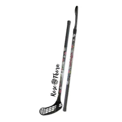 Floorball ütő grippes piros Acito Vintage 95/106cm , balra ívelő