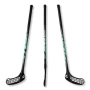   Floorball ütő grippes, almazöld, Acito Apache 95/106cm balra ívelő fejjel
