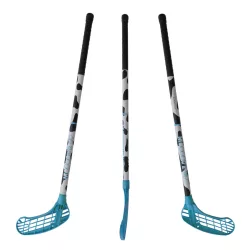   Floorball ütő Acito Moo grippes kék jobbra ívelő fejjel 95/106cm