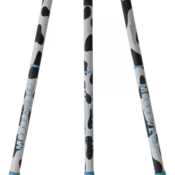 Floorball ütő Acito Moo grippes kék jobbra ívelő fejjel 95/106cm