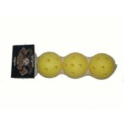   Floorball labda Bandit, 3 db-os szett sárga szín, szabvány méret