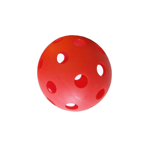 Floorball labda szabvány méret, piros szín