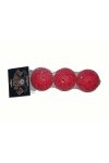 Floorball labda piros 3 db-os csomag
