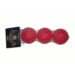 Floorball labda piros 3 db-os csomag
