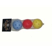 Acito floorball labda szett, 3 db vegyes színben, szabvány verseny