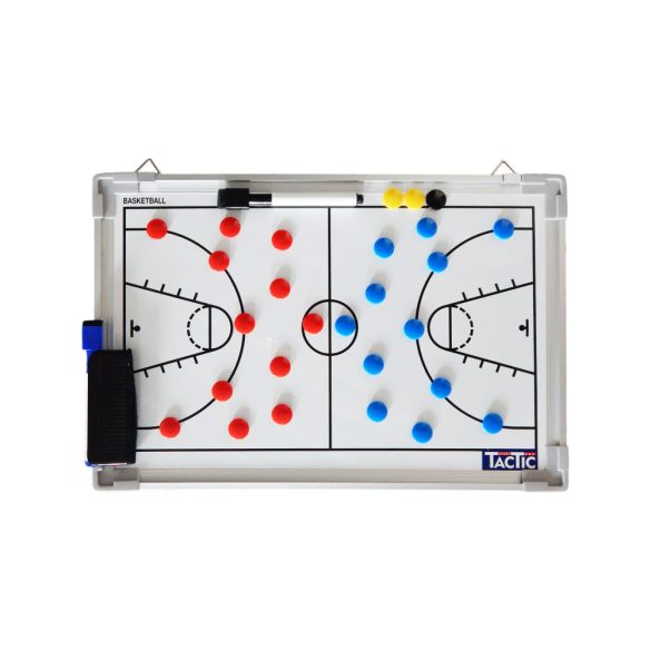Tactic Sport mágneses tactikai tábla Kosárlabda 60x45 cm, alumínium, írható