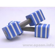   Aquafitenss súlyzó pár kocka formájú 8x8x9 cm átmérőjű fejjel