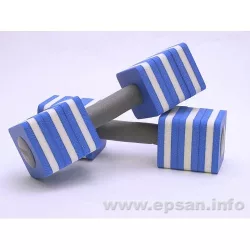   Aquafitenss súlyzó pár kocka formájú 8x8x9 cm átmérőjű fejjel
