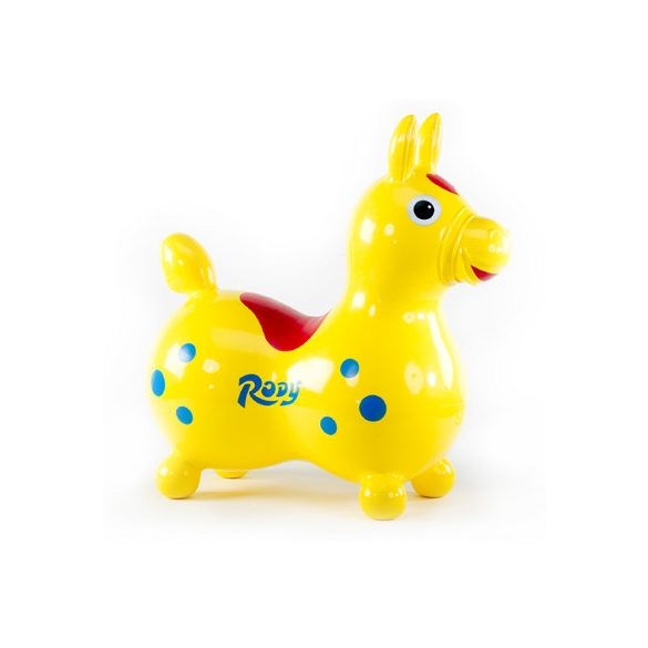 Cavallo Rody Lovacska sárga - gyermek premium ugráló állat sárga