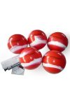 Football kapus gyakorló labda szett 10db különböző súlyú 22cm átmérőjű