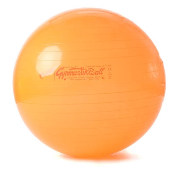 Fitball gimnasztika labda 65 cm NEON NARANCS szín, standard fényes