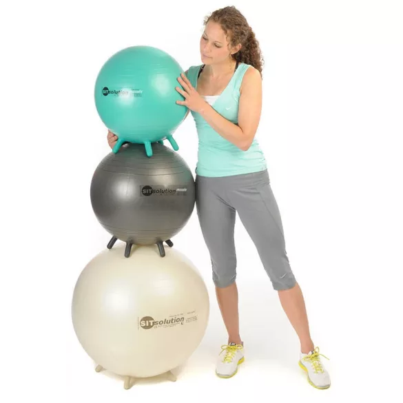 Sitsolution ülőlabda apró lábakkal, Maxafe 65 cm, gyöngyház fehér elegáns