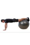 Fitball gimnasztika labda olasz maxafe, 65 cm - szürke, ABS