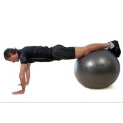 Fitball gimnasztika labda olasz maxafe, 65 cm - szürke, ABS