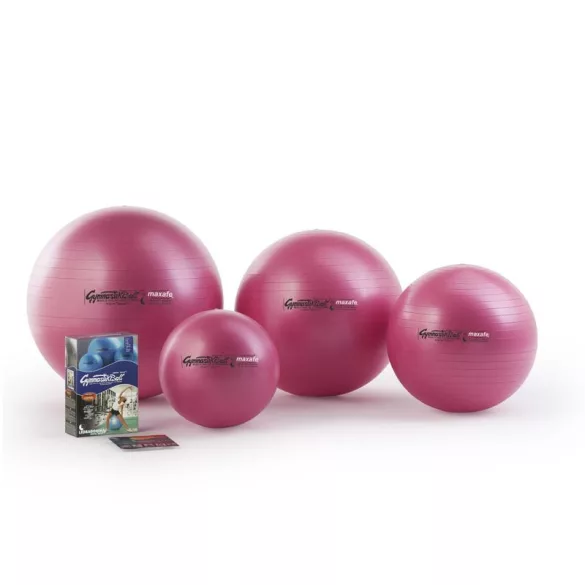 Fitball gimnasztika labda maxafe, 65 cm - pink, ABS biztonsági