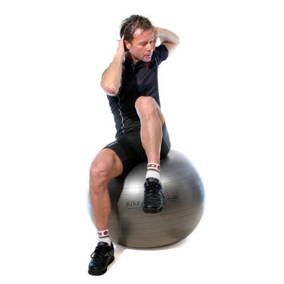 Fitball gimnasztika labda maxafe, 75 cm - antracitszürke, ABS biztonsági