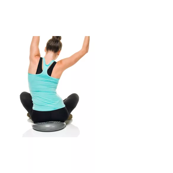 Párna ülő és egyensúlyozó OLASZ, 36 cm átmérővel, masszázs/sima felülettel,