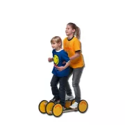 Kombi Pedalo, kétszemélyes Pedalo, fa gördülő roller Kombi Pedalo, kétszemélyes Pedalo, fa gördülő roller