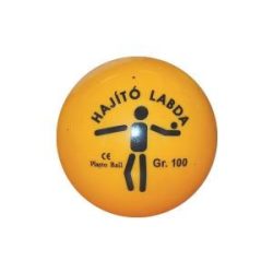Dobólabda 100gr - hajítólabda PVC műanyag sárga