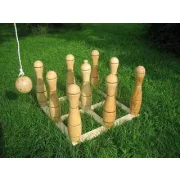 Lengőteke készlet fából 35 cm magas bábúkkal Lengőteke készlet fából 35 cm magas bábúkkal