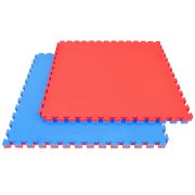 Capetan® Floor Line 100x100x2,5cm piros / kék puzzle tatami szőnyeg