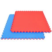 Capetan® Floor Line 100x100x3cm Piros / Kék Puzzle Tatami Szőnyeg