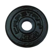 Capetan® 1,25kg acél súlytárcsa kalapácslakk felülettel 31mm lukátmérővel, tárcsaméret: 12,5x2cm Capetan® 1,25kg acél súlytárcsa kalapácslakk felülettel 31mm lukátmérővel, tárcsaméret: 12,5x2cm