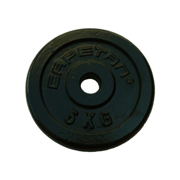 Capetan® 5kg acél súlytárcsa kalapácslakk felülettel 31mm lukátmérővel