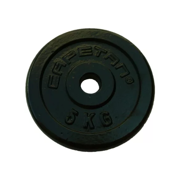 Capetan® 5kg acél súlytárcsa kalapácslakk felülettel 31mm lukátmérővel
