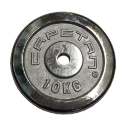   Capetan® kromozott 10Kg súlytárcsa 31mm lukátmérővel - chromozott tárcsasúly tárcsaméret:28x3cm