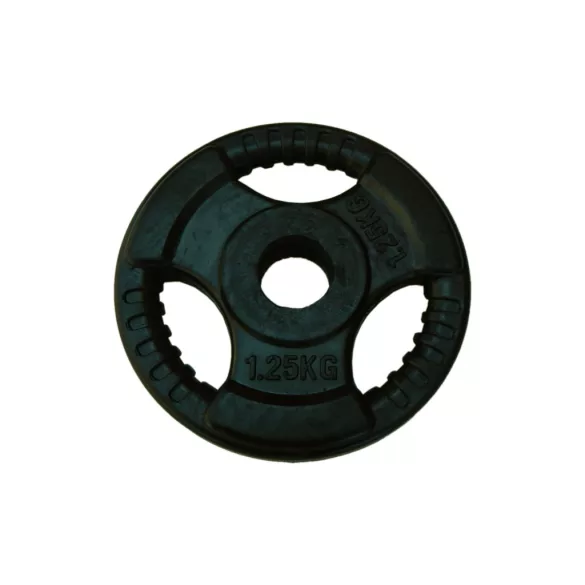 Capetan® Tri Grip gumírozott ergonómikus 1.25Kg tárcsasúly 31mm lukátmérővel, tárcsaméret:16x2cm