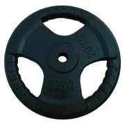 Capetan® Tri Grip gumírozott ergonómikus 20Kg tárcsasúly 31mm lukátmérővel, méret: Capetan® Tri Grip gumírozott ergonómikus 20Kg tárcsasúly 31mm lukátmérővel, méret: