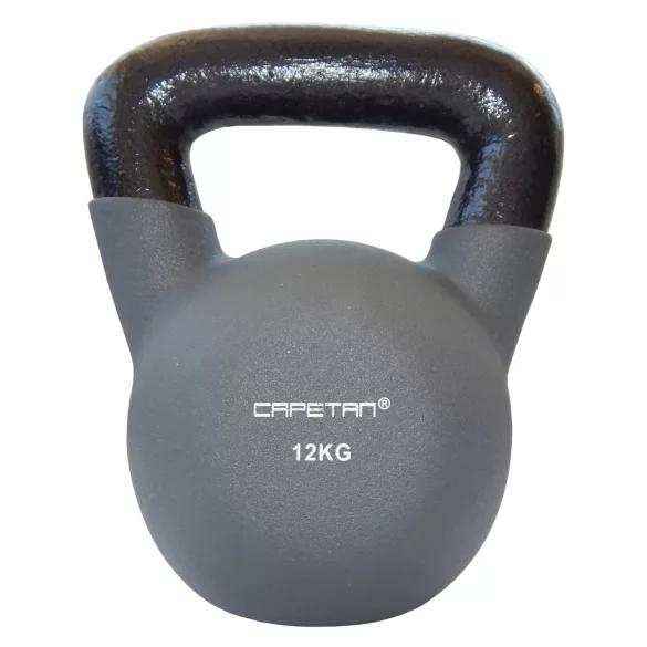 Capetan® Neoprén bevonatos 12Kg kettlebell egyenes fogantyúval