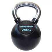 Capetan® Professional Line 28Kg Chromozott nyelű gumival bevont acél kettlebell Capetan® Professional Line 28Kg Chromozott nyelű gumival bevont acél kettlebell