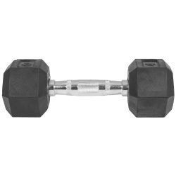 Capetan® Professional Line 10Kg Hex Egykezes edzőtermi gumírozott kézi súlyzó