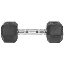 Capetan® Professional Line 10Kg Hex Egykezes edzőtermi gumírozott kézi súlyzó