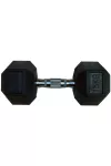 Capetan® Professional Line 15Kg Hex Egykezes edzőtermi gumírozott kézi súlyzó